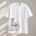 Heritage Deer Embroidered Premium T-Shirt